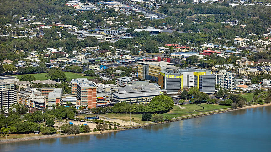 Aerial image of Cairns Hospital