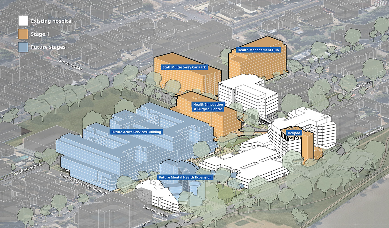 Aerial map Cairns Hospital Master Plan